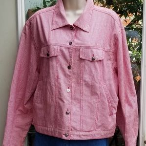 - Vintage Koret City Blues Checked Red/White Jacket